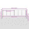 vidaXL Puutarhan portti galvanoitu ter&auml;s 400x100 cm hopea