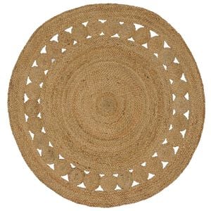 vidaXL Alue matot Luonnollinen &Oslash; 120 cm Juutti