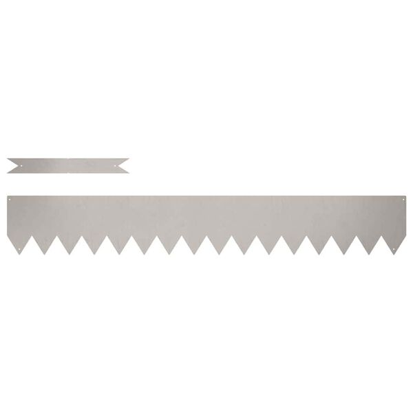 vidaXL Nurmireunus 50 pcs Ruskea 100 x 0.05 x 20 cm Kulunut Teräs