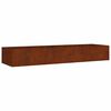 vidaXL Korotettu kukkalaatikko 280x80x40 cm Corten ter&auml;s