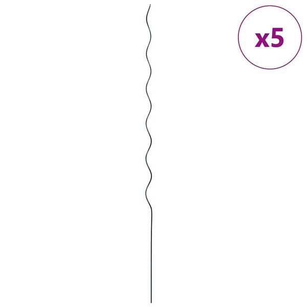 vidaXL Kasvituki 5 pcs Vihre&auml; 110 x 0.6 x 0.6 cm Ter&auml;s