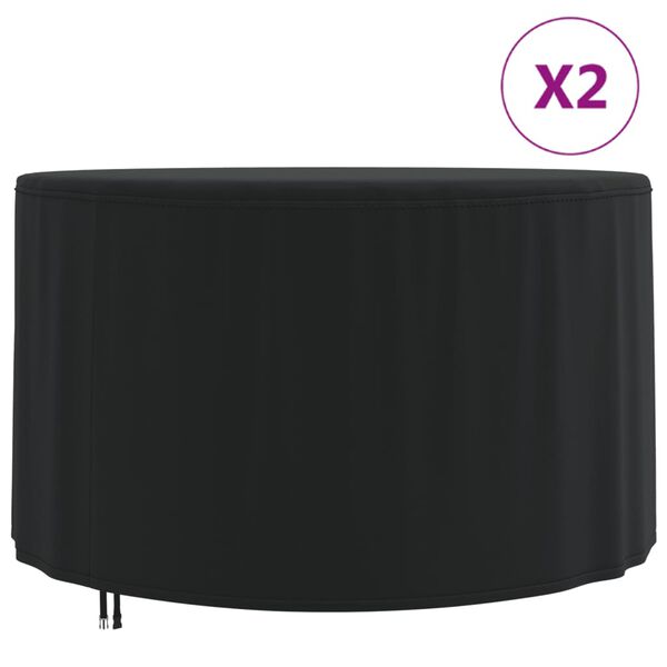 vidaXL Puutarhakalusteiden suojat 2 kpl &Oslash; 128x71 cm 420D Oxford Fabric
