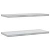 vidaXL Sein&auml;hyllyt 2 kpl 75x30 cm hopea ruostumaton ter&auml;s