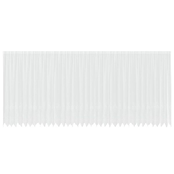 vidaXL Verkkoverho verhoilla Valkoinen 220 x 900 cm Polyesteri