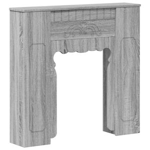 vidaXL Takan kehys Harmaa Sonoma 93 x 20 x 89 cm Tekninen puu