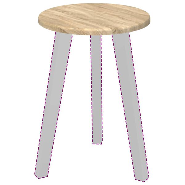 vidaXL Pöytälevy Sonoma tammi 30 x 30 x 1,5 cm Tekninen puu