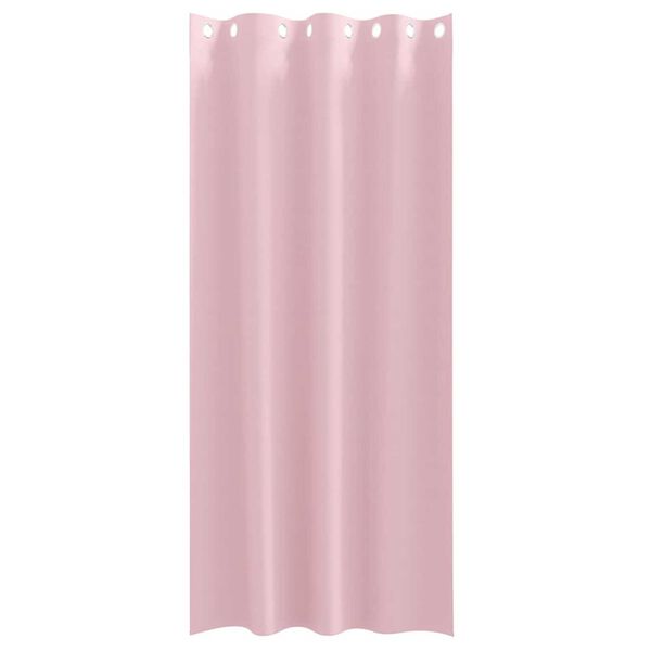 vidaXL Piment&auml;v&auml; verho renkailla 2 pcs Vaaleanpunainen 225 x 140 cm