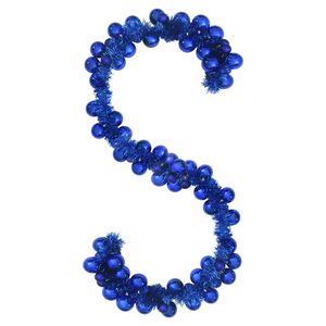 vidaXL Joulupallo Garland Sininen 186 cm Polystyreeni