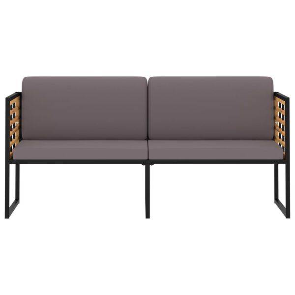 vidaXL 4-osainen Puutarhasohvasarja akasiapuu ja ter&auml;s