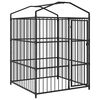 vidaXL Koiran ulkohäkki katoksella 150x150x210 cm