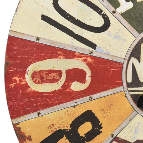 vidaXL Sein&auml;kello moniv&auml;rinen 60 cm MDF