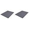 vidaXL PVC Ovimatot 2 kpl harmaa 90x60 cm