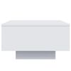 vidaXL Sohvapöytä valkoinen 55x55x31 cm tekninen puu