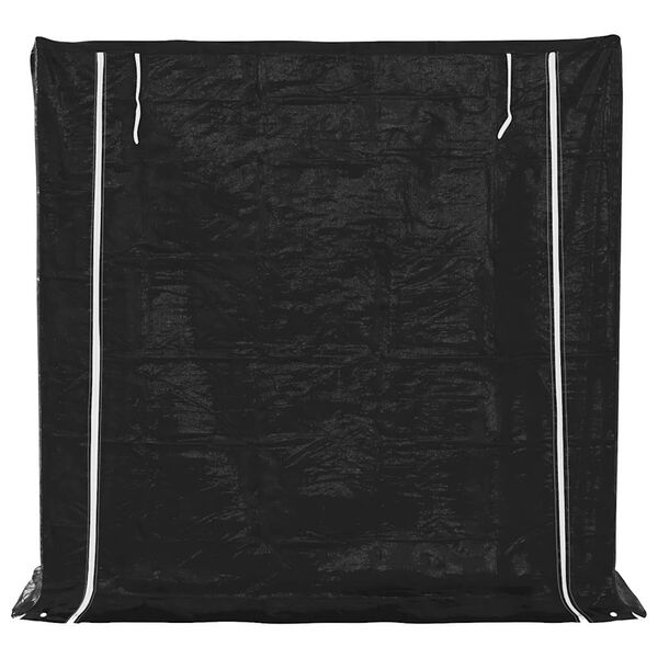 vidaxL Polttopuuteline sadesuojalla 200x60x200 cm galvanoitu ter&auml;s