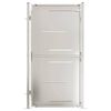 vidaXL Puutarhan portti 100x175 cm ruostumaton ter&auml;s