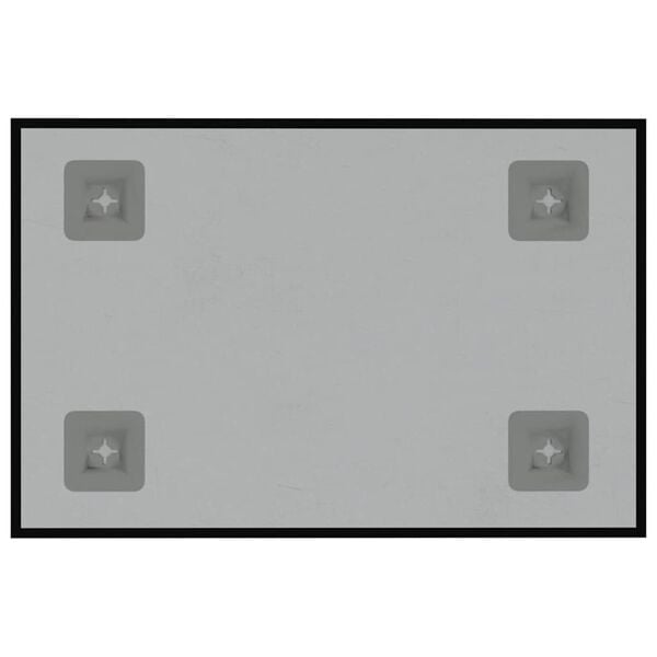vidaXL Sein&auml;kiinnitteinen magneettitaulu musta 30x20 cm karkaistu lasi