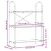 vidaXL Kirjahylly Vanha puu 80 x 30 x 109 cm Tekninen puu
