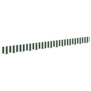 vidaXL Markiisin reunalista vaihto Vihre&auml; ja valkoinen 230 x 20 cm