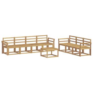 vidaXL Ulkosohvakokoelma 8 pcs valkoinen 59 x 59 x 37 cm