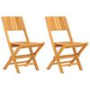 vidaXL Kokoontaitettavat tuolit 2 kpl 47x61x90 cm massiivipuu tiikki