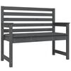 vidaXL Puutarhapenkki harmaa 109x48x91,5 cm t&auml;ysi m&auml;nty