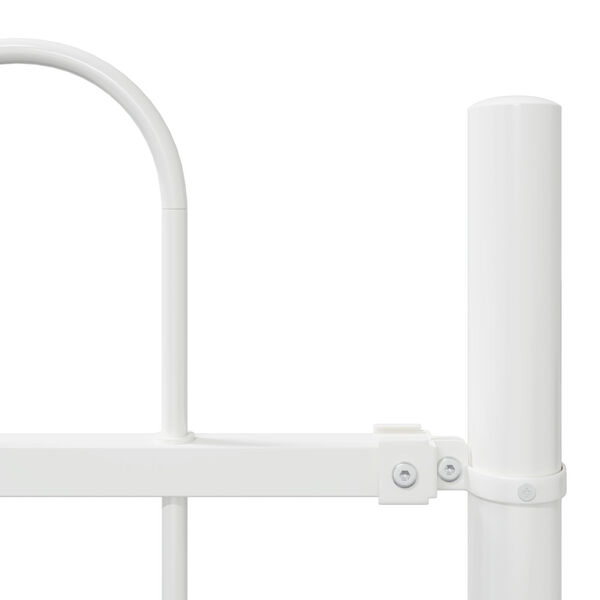 vidaXL Puutarha-aita Valkoinen 1.7 x 0.8 m Jauhemaalattu teräs