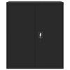 vidaXL Arkistokaappi musta 90x40x105 cm teräs