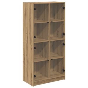 vidaXL Korkea kaappi Artisan tammi 68 x 37 x 142 cm Tekninen puu