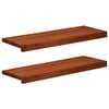 vidaXL Ikkunalautaset 2 kpl Ruskea 80x 25 x 2 cm Kiinte&auml; py&ouml;kki