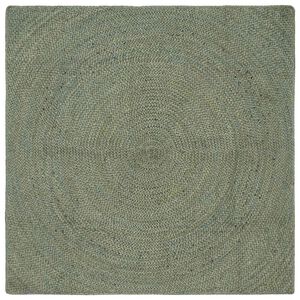 vidaXL Alue matot Oliivinvihre&auml; 120 x 120 cm Juutti