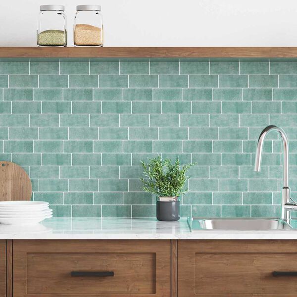 vidaXL Metrolaatta 10 pcs Harmaa vihreä 29.4 x 21.4 cm