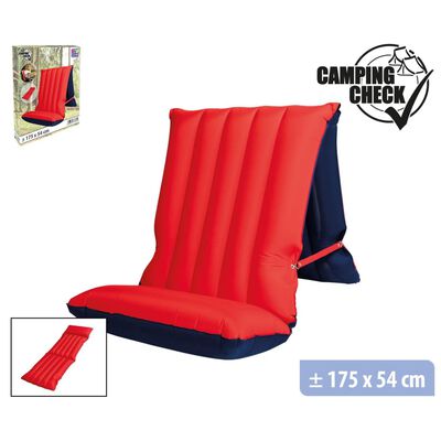 WEHNCKE Tuoli/Ilmapatja 175x54 cm punainen ja sininen