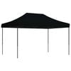 vidaXL Taitettava pop-up juhlateltta musta 440x292x315 cm