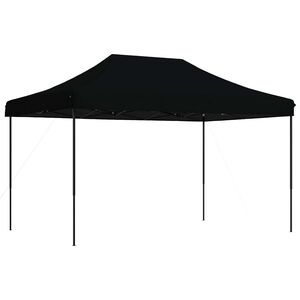 vidaXL Taitettava pop-up juhlateltta musta 440x292x315 cm