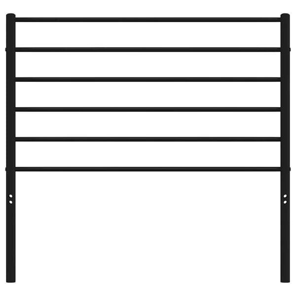 vidaXL Metallinen vaihtop&auml;&auml;ty musta 100 cm