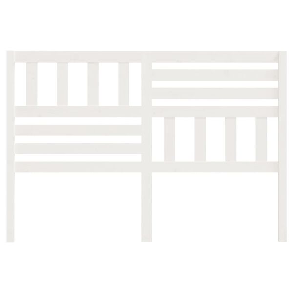 vidaXL Sängynpääty valkoinen 166x4x100 cm täysi mänty