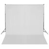 vidaXL Valokuvastudiosarja valosarja, taustakangas ja heijastin