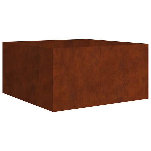vidaXL Kukkalaatikko 80x80x40 cm Corten ter&auml;s