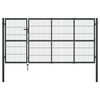 vidaXL Puutarhan portti tolpilla ter&auml;s 350x120 cm antrasiitti
