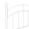 vidaXL S&auml;ngynrunko valkoinen metalli 100x200 cm