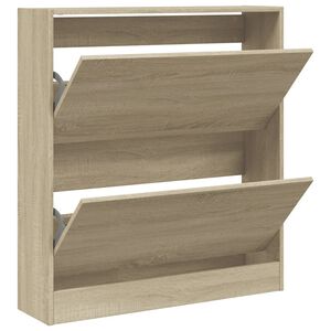 vidaXL Kenk&auml;kaappi Sonoma-tammi 80x21x87,5 cm tekninen puu