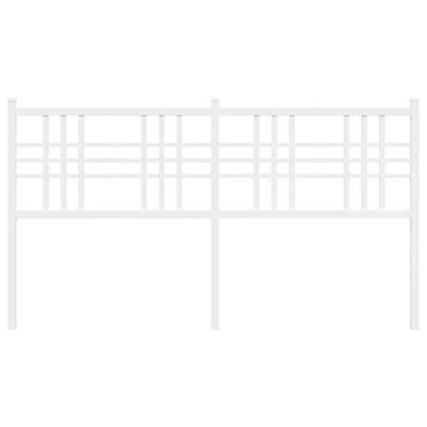 vidaXL Metallinen vaihtop&auml;&auml;ty valkoinen 160 cm