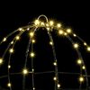 vidaXL Pallo 96 LED-valoilla Lämmin valkoinen 30 cm Metalli