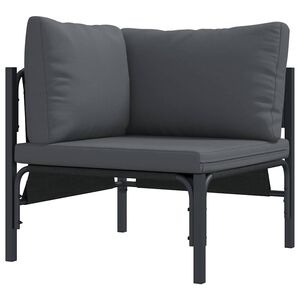 vidaXL Ulkokalusteet tyynyll&auml; Antrasiitti 80 x 80 x 71 cm Ter&auml;s