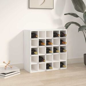 vidaXL Viinikaappi valkoinen 56x25x56 cm t&auml;yspuu m&auml;nty