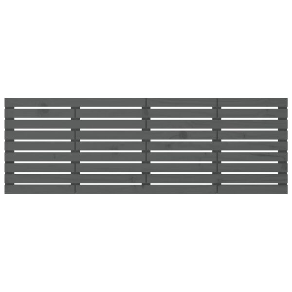 vidaXL S&auml;ngynp&auml;&auml;ty sein&auml;lle harmaa 206x3x63 cm t&auml;ysi m&auml;nty