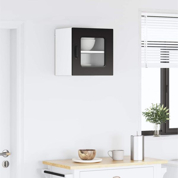 vidaXL Keitti&ouml;kaappi Kalmar Musta 40 x 31 x 40 cm Tekninen puu