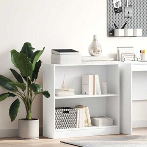 vidaXL Kirjahylly valkoinen 80x24x75 cm tekninen puu