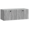 vidaXL Sein&auml;lle asennettava TV-kaappi Harmaa sonoma 78,5 x 31 x 30 cm