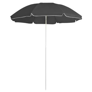 vidaXL Puutarha-aurinkovarjo ter&auml;stolpalla antrasiitti 180 cm